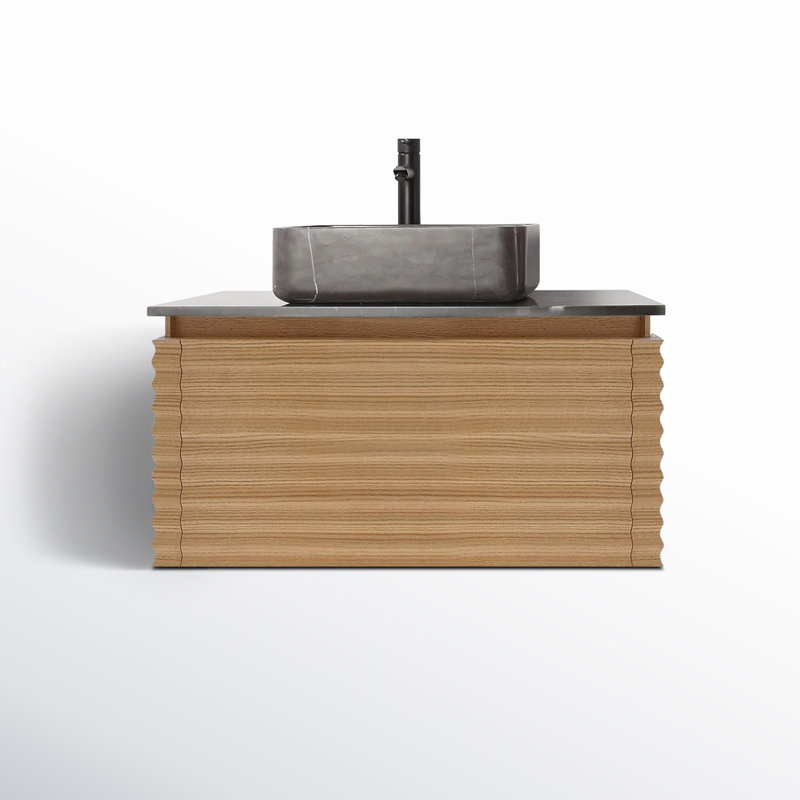 Ensemble de meuble-lavabo simple 36 po Jasmine, Brun