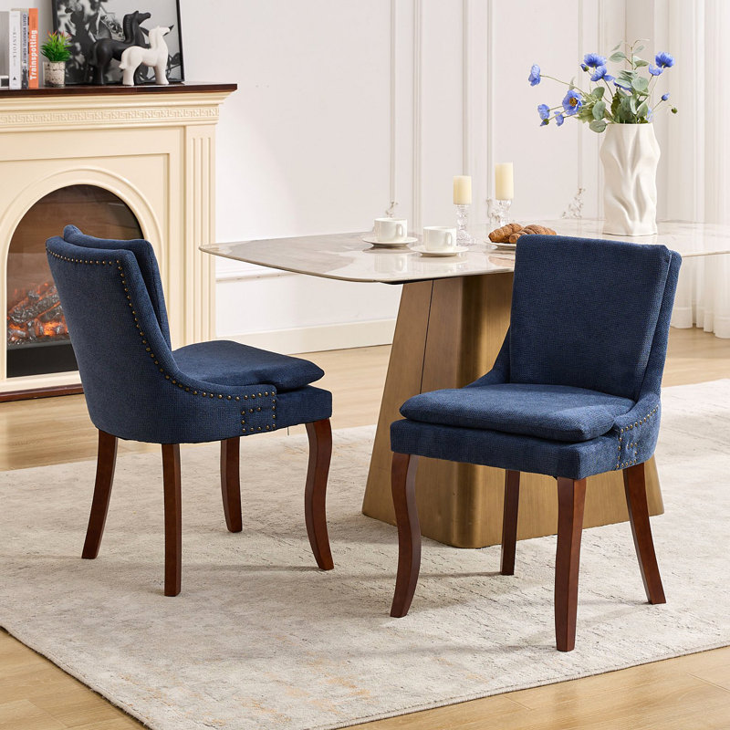 Ensemble de 2 chaises de salle à manger Modern, Bleu