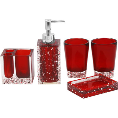 Resin Bathroom Accessory Set