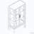 Oak 2 Doors Curio Cabinet with Same Features As Above-109919092