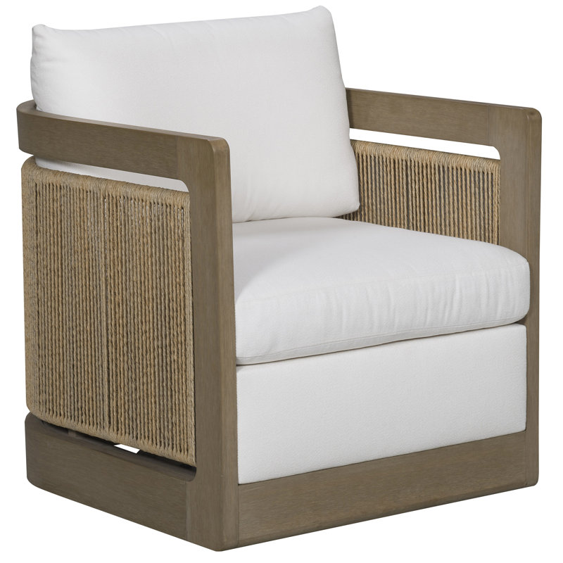 Drift Outdoor Teak Swivel Lounge Chair, Toodaloo Natural