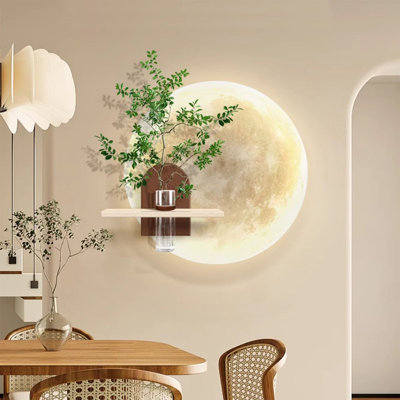 Lampe murale hydroponique plante verte décorative, nouveau design pour la photo murale de fond du salon, style bricolage avec un vase pour placer des fleurs, murale de restaurant avec des fleurs