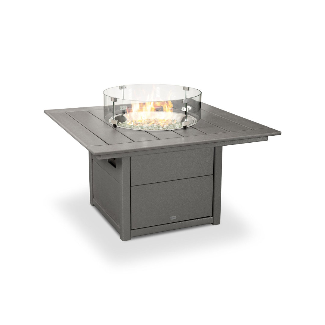 POLYWOOD Square 42" Fire Pit Table POLYWOOD® 