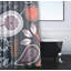 Rideau de douche en polyester à motif floral à motif cachemire Gordonsville-69722379