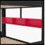 Lit superposé grand sur grand avec lit gigogne et tablettes de rangement, lits superposés en bois massif avec crochets, aucun sommier nécessaire, noir et rouge-2028340104-2028340107