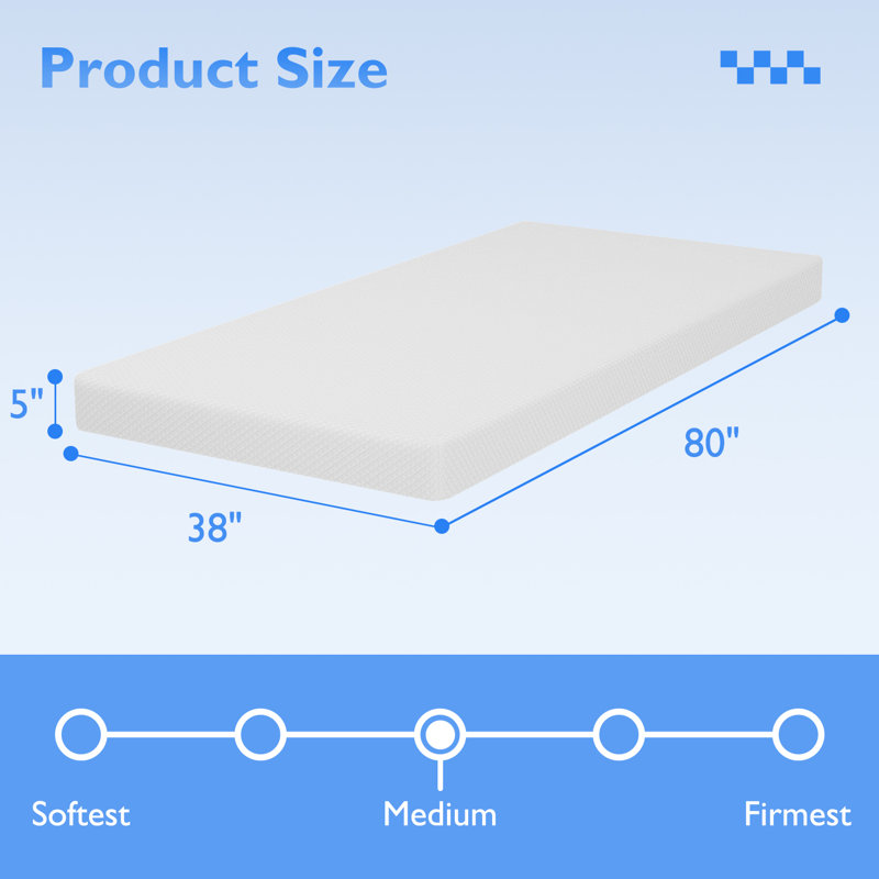 Matelas Alwyn Home Borrayo 5, Lit simple