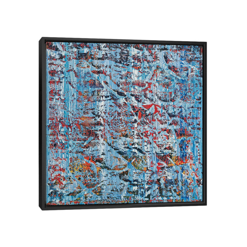 « bruno », reproduction sur toile, H 18 po x l 18 po x P 1,5 po, Toile avec cadre noir