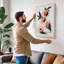 Ripe Peaches Botanical 1 Piece Wrapped Canvas Wall Art-822974865-822974872