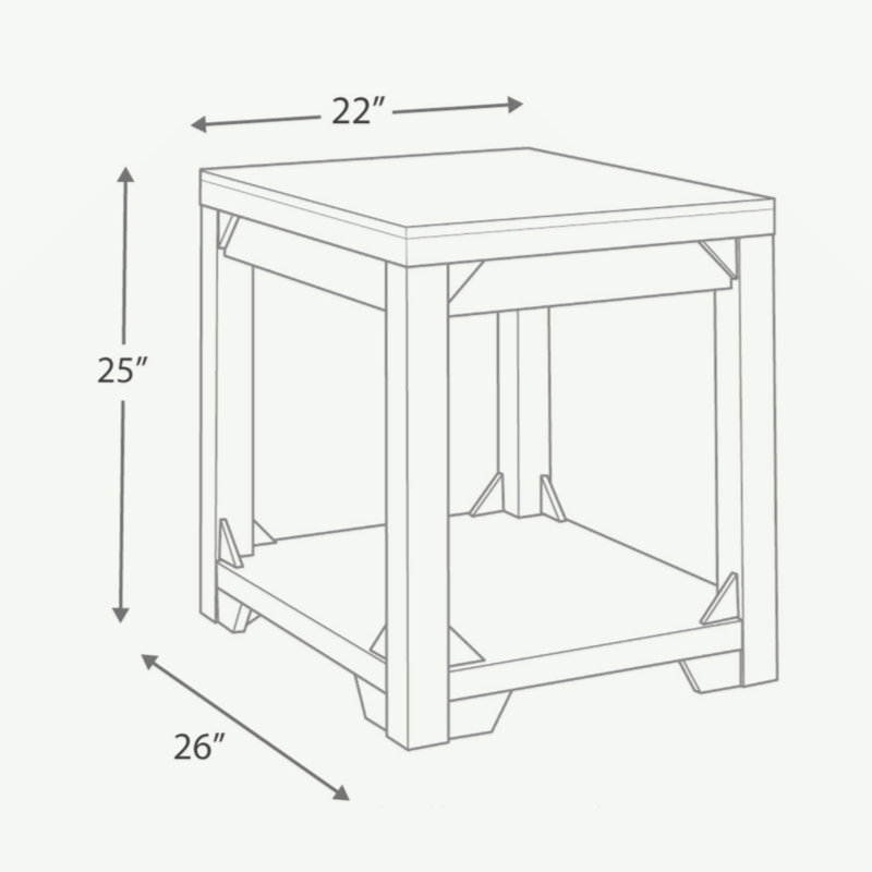 Farmhouse Style Wooden End Table With Plank Design Open Shelf, White