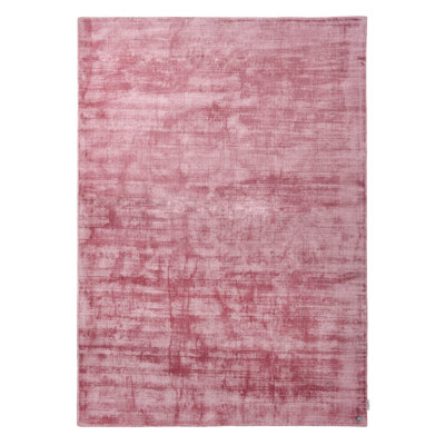 Handmade Flat-weave Rug Shine in Pink