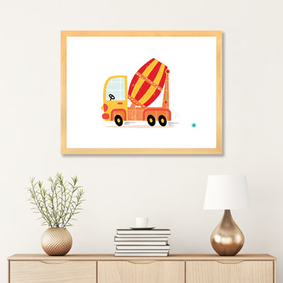 Cement Mixer - impression d'art graphique