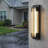 Modern 18.9" Large Outdoor Wall Sconce, Dimmable LED Waterproof Light with Water Ripple Lighting Effect, 2700K Exterior Light for Porch, Garage & Entryway