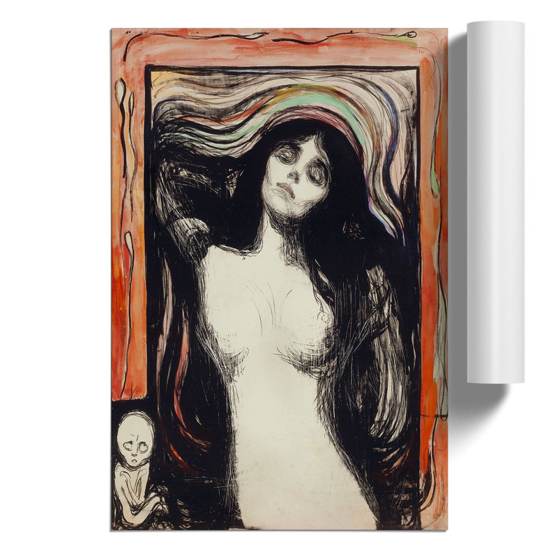 Madonna by Edvard Munch - Frameless Print, 30cm H x 21cm W x 0.1cm D
