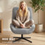 Upholstered Swivel Armchair-1134291553