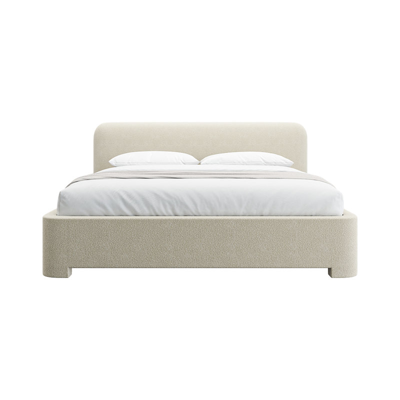 Lit Elora Greige Boucle, Queen