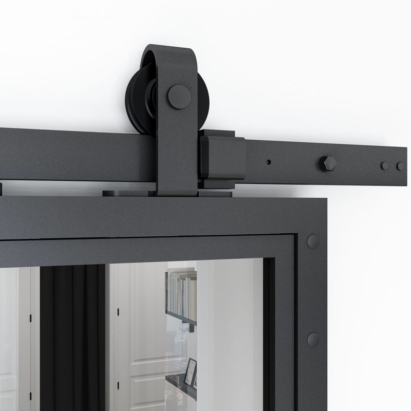 Baarde Sliding Door Hanger Frame Hardware Kit, 200cm
