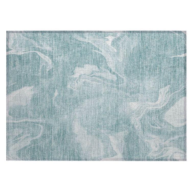 Cecelio Washable Abstract Indoor / Outdoor Rug