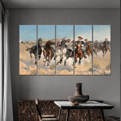 Art courant sur toile: "Fourth Troopers", impression murale sur toile tendue 5P