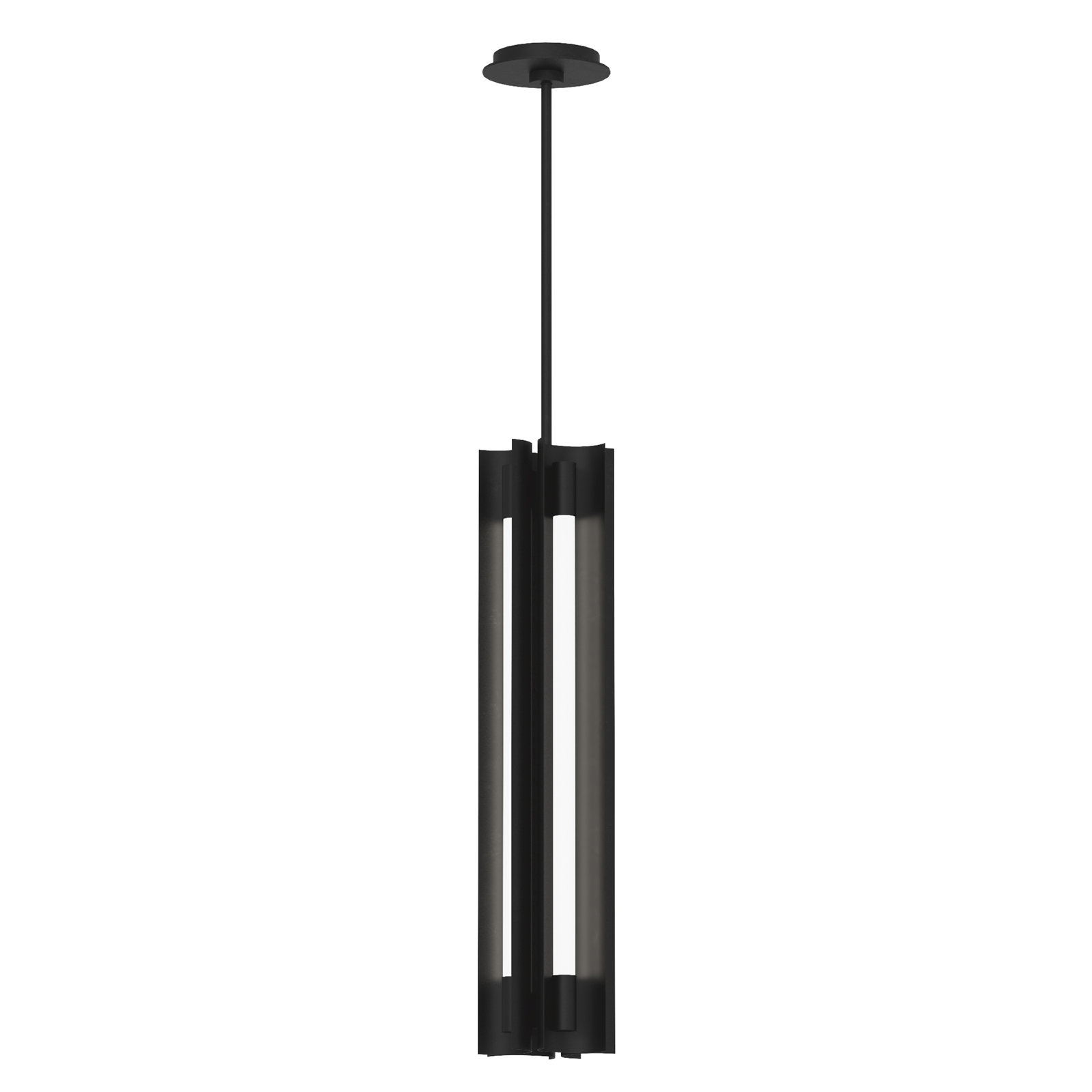 Futch Pendant, Midnight Black, 4, 28" H x 5.38" W x 5.38" D