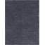 Tapis à poils longs en polypropylène tissé à la machine de couleur unie gris Fragos-576812711