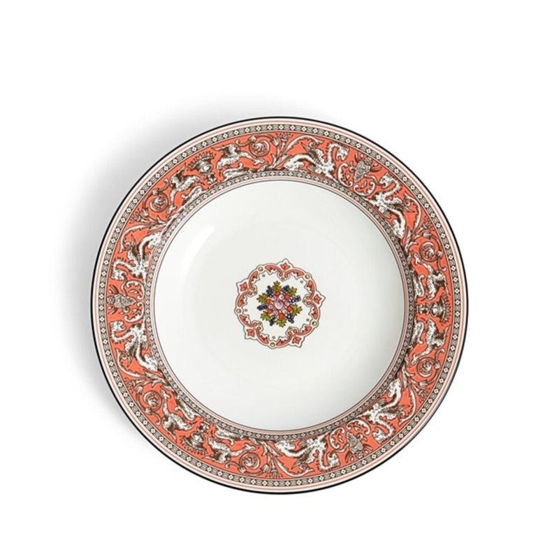Wedgwood Florentine Colours Rim Soup 8.9In, Orange