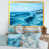 Impression dorée sur toile encadrée