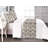 Ambesonne Mosaic Bed Runner Set Wall Art Geometric Square  Charcoal Grey Eggshell-106830741