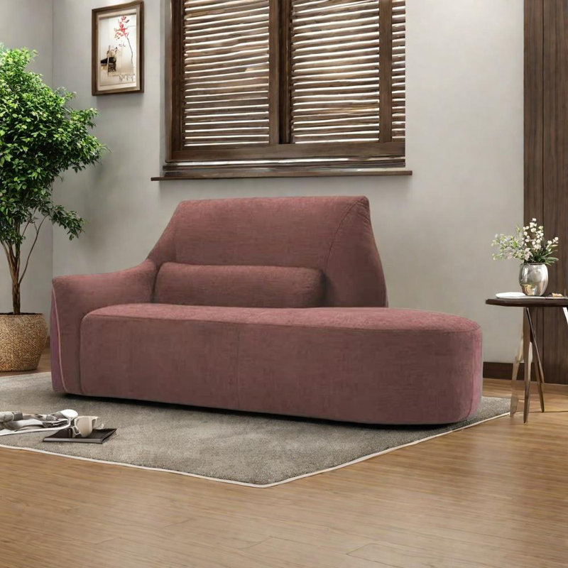 Chaise longue élégante et moderne, Orienté à gauche (vu de face)