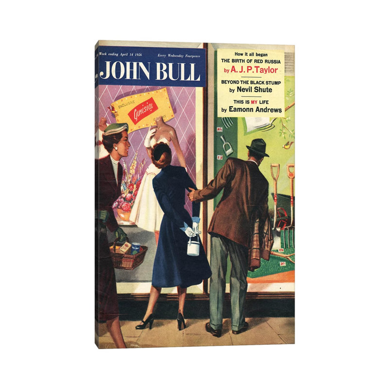 1956 John Bull Magazine Cover by The Advertising Archives - Gallery-Wrapped Canvas Giclée on Canvas, 30.48 cm H x 45.72 cm W
