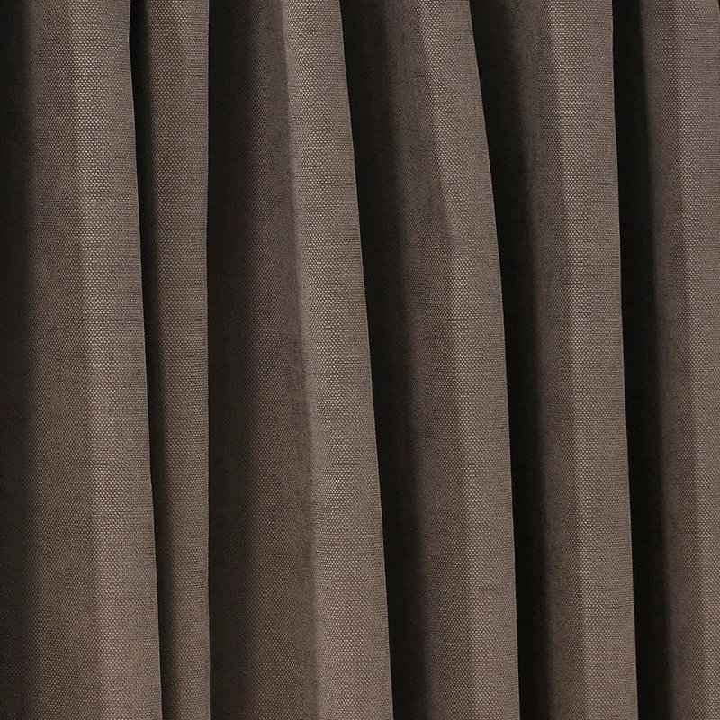 Panneau de rideau simple décoratif à double pincement très long et très large, L 100 po x L 72 po, Marron clair