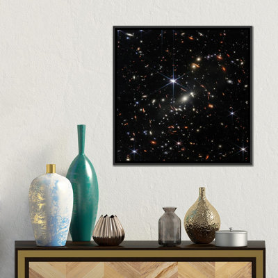 James Webb Space Telescope First Deep Field Image - Wall Art Print - Framed Canvas