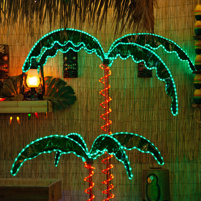 LED Rope Light Palm Lighted Trees & Branches, 4.5 Ft.