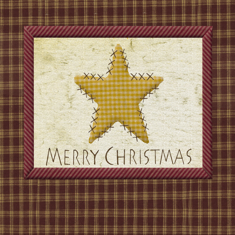 Merry Xmass Folk - Wrapped Canvas Print, 51cm H x 51cm W x 3.8cm D