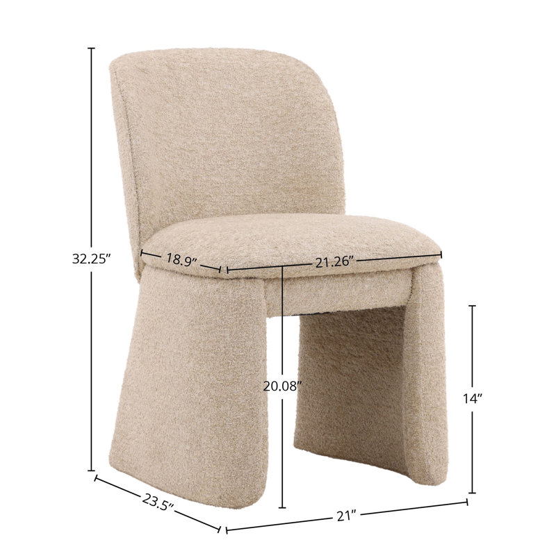 Kurt Upholstered Dining Chair, Sand, Sand
