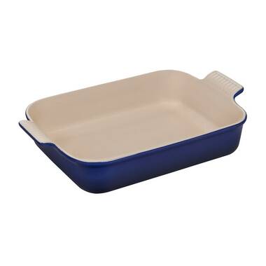 Le Creuset Indigo Blue Oval Baker Casserole Dish 14 Au Gratin Fish Baker