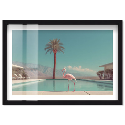 Poolside Apparition Shadowbox Print Fashion Photography by Notoriart, Black Frame, 16 x 11