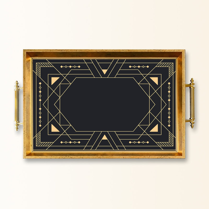 Elegant Glass Tray, 19.7 x 11.4 x 1.4 inches | 100% Durable Glass Construction | Easy to Clean with Damp Cloth | Ideal for Serving, Decorative Display, and Organizing | Stylish Addition to Home Décor