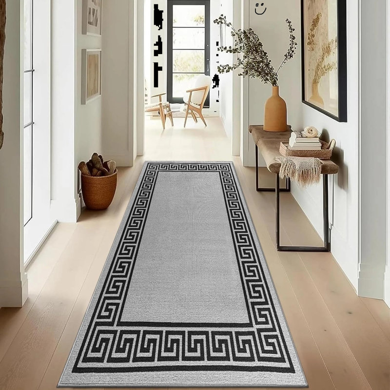 Runner Geometric Area Rug, Runner 80 x 300 cm