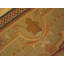 Petit tapis carré Aubusson tissé à plat style Charles X