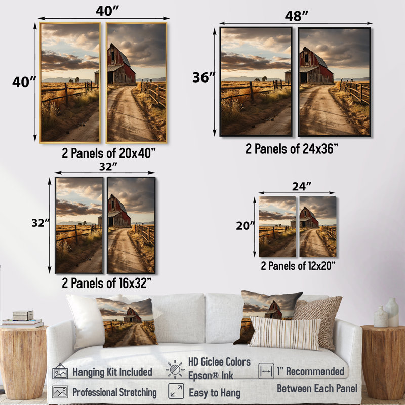 Morton - architecture granges, art mural, Black, 36" H x 48" W, Impression encadrée flottante