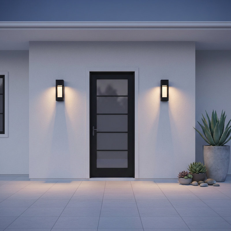 Testa LED Outdoor Flush Mount, 12" H x 5.75" W x 5.75" D, Antique Bronze