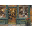 «Parisian Wine Shop Green» par Marilyn Hageman, reproduction d'art sur toile