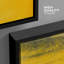 «Faded Yellow Textured Effect», impression sur toile-740618539-740618538