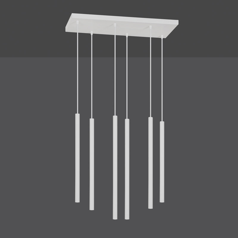 Anna-Leigh 6 - Light Cluster Pendant, White