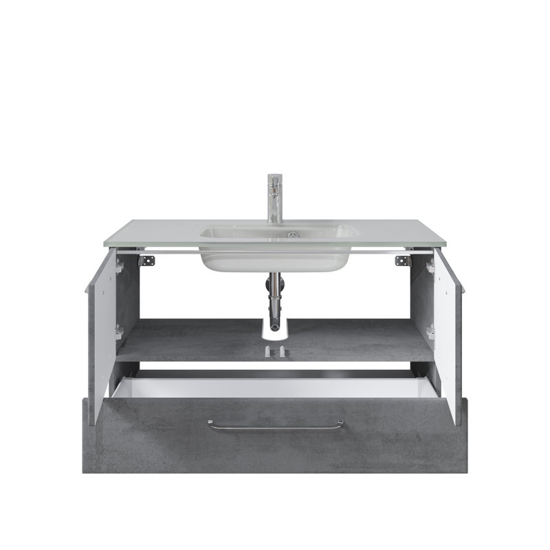 960mm Wall Hung Single Vanity