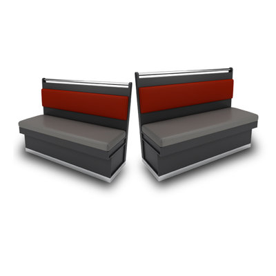 Industrial Style Simple Cafe Restaurant Benches Faux Leather Upholstered Bench