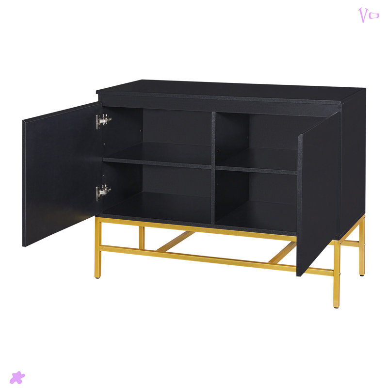 Buffet minimaliste et luxueux à deux portes pour le salon