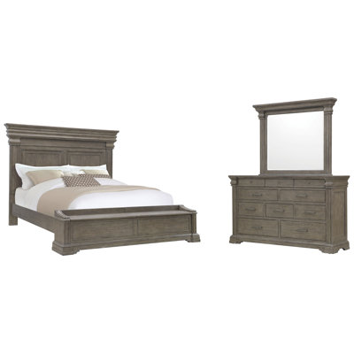 Branice King Storage Bed And Drawer Dresser With Mirror
