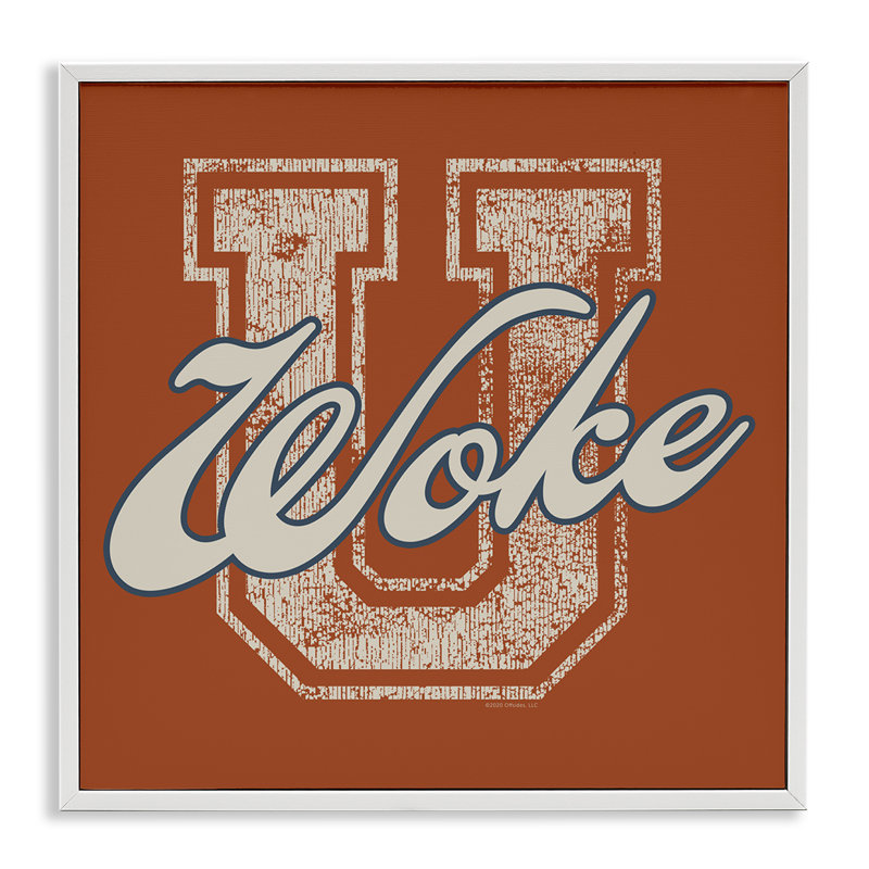 Art giclée par l'Université Woke U, Giclée encadrée blanc bord de mer, H 24 po x l 24 po