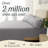 Luxclub 4 PC Light Gray King Silky Soft Cooling Extra Deep Pocket Performance Sheet Set-123418303-123418270
